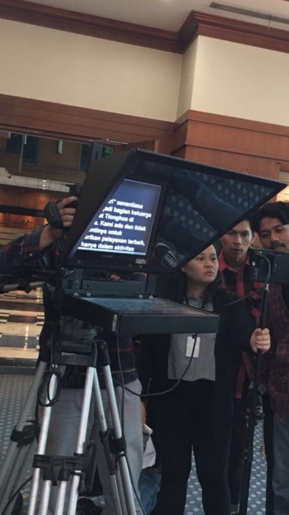 Sewa teleprompter video syuting