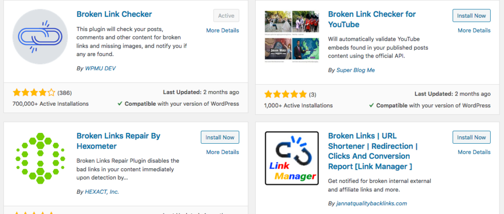 sampel contoh broken link checker apps plugins yang gratis dan berbayar